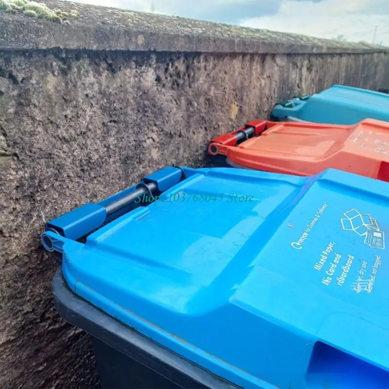 R53F Secure Your Wheelie Bin with This Heavy Duty Steel Bracket for Outdoor Use and Stability
