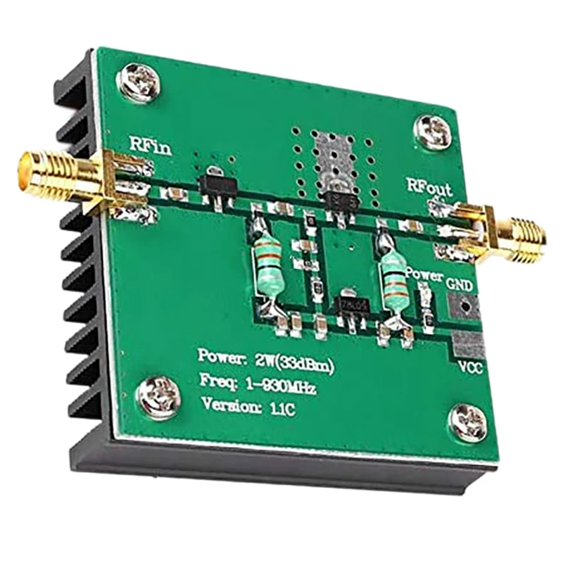 On sale 1-930MHz 2W RF Amplifier RF Broadband Power Amplifier Module for Radio Transmission FM HF VHF