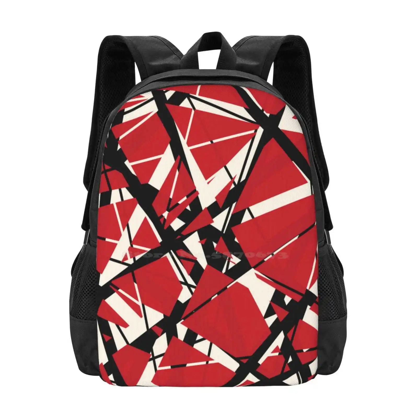 

Evh : Authentic Stripes Design School Bags Travel Laptop Backpack Eddie Inspired Stripes Design