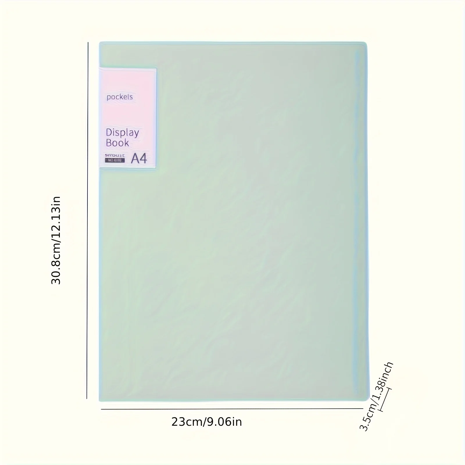 A4 Display Book with PP Material, 40 Pockets - Transparent Sheet Protector Presentation Folder for Documents