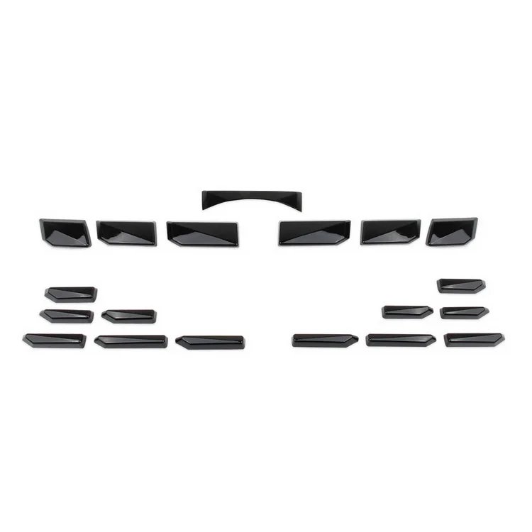 Copertura griglia paraurti anteriore nera per Hyundai Palisade 2023 - Accessorio rivestimento esterno