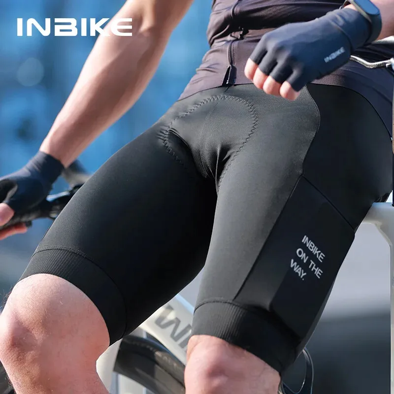 

INBIKE Men's Bike Shorts Padded MTB Cycling Pants Road Biking Clothing Road Mountain Riding Bicycle Cycle Shorts with Pockets