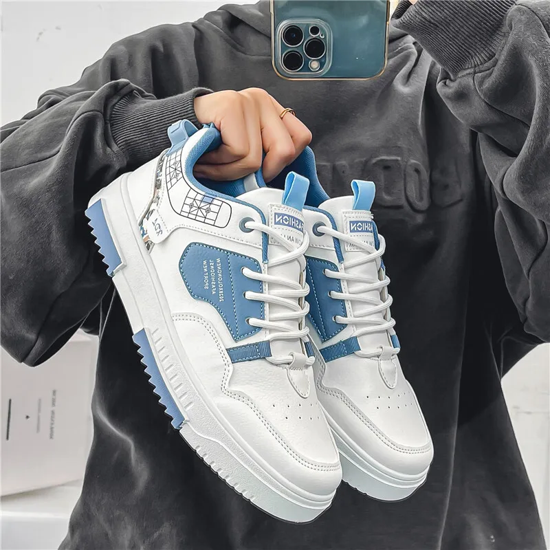 

2024 Large Size 45 New Men's Sports Shoes Four Seasons Fashion Versatile Soft Bottom White Sneakers Man Walking Shoes