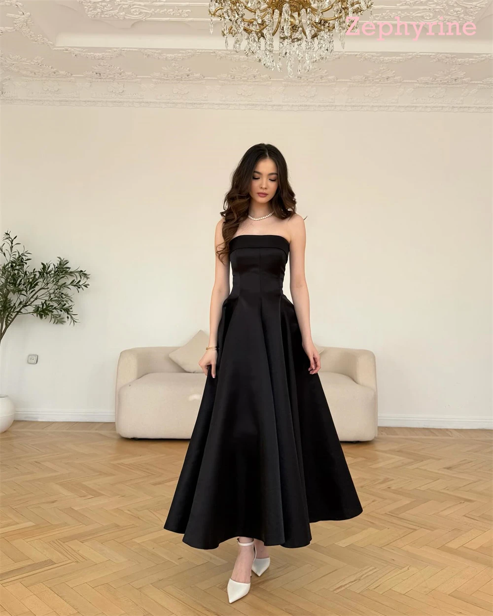 Мягкое черное вечернее платье из джерси по индивидуальному заказу. Изысканные платья без бретелек без рукавов для выпускного вечера. Современные платья для особых случаев.