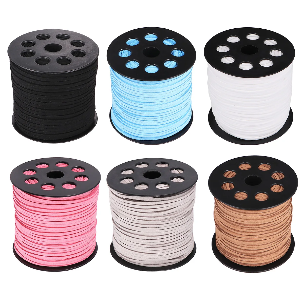 

DIY Braided Bracelet Faux Cord Jewelry Making Crafts Rope String Beads Necklace Anklets DIY Knitting Accessories