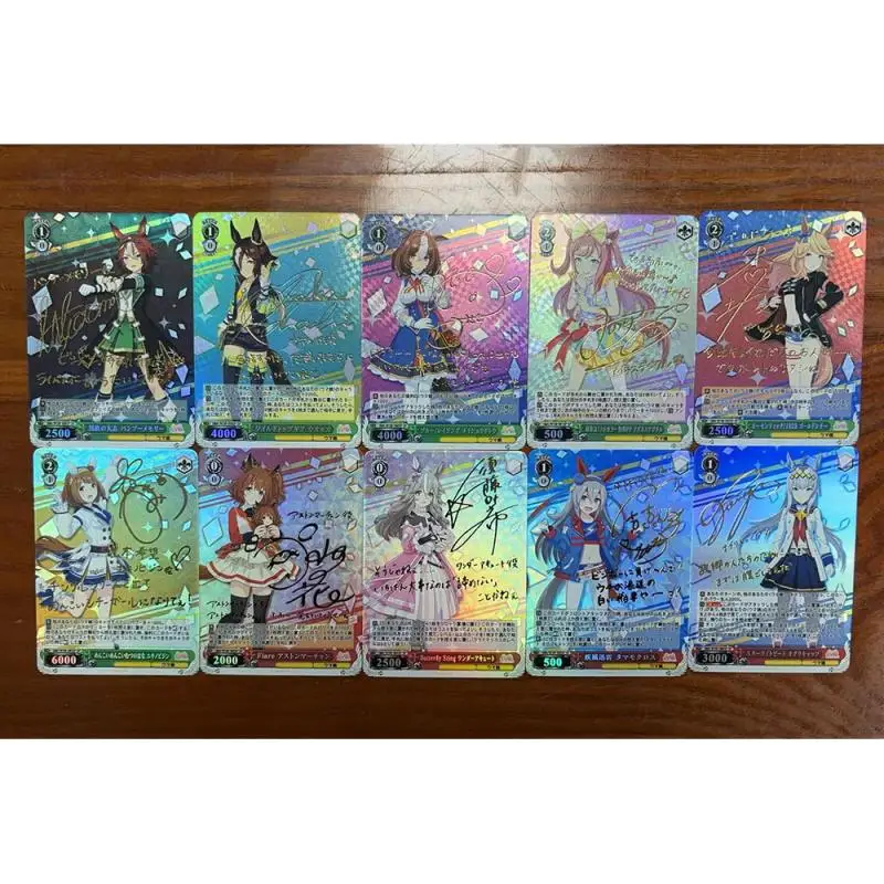 Anime Weiss Schwarz DIY ACG Battle Game Refraction Foil Special Week Tokai Teio Toys for boys Collectible Card Birthday Present