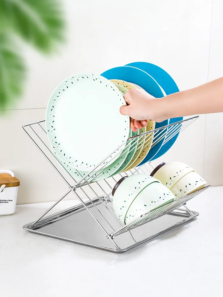 modern-simplicity-304-stainless-steel-dish-drainer-rack-kitchen-storage-bowl-plate-holder-stand-countertop-mounted-organizer