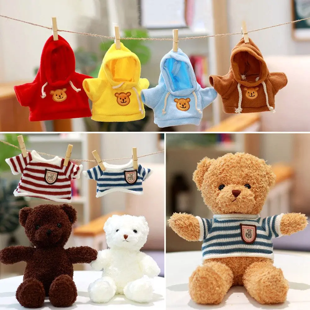 Doll Accessories For 30cm Duck Dog Plush Dolls Clothes Mini Backpack For 30cm LaLafanfan Duck Hoodie Overall Animal Clothing Toy