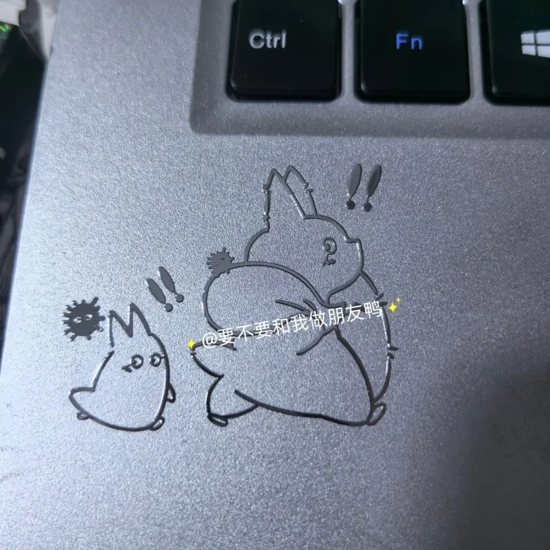 My Neighbor Totoro Minimalist 3D Metal Stickers DIY Decor for Phones Tablets and Laptops Stylish Personalized Ornaments view 3