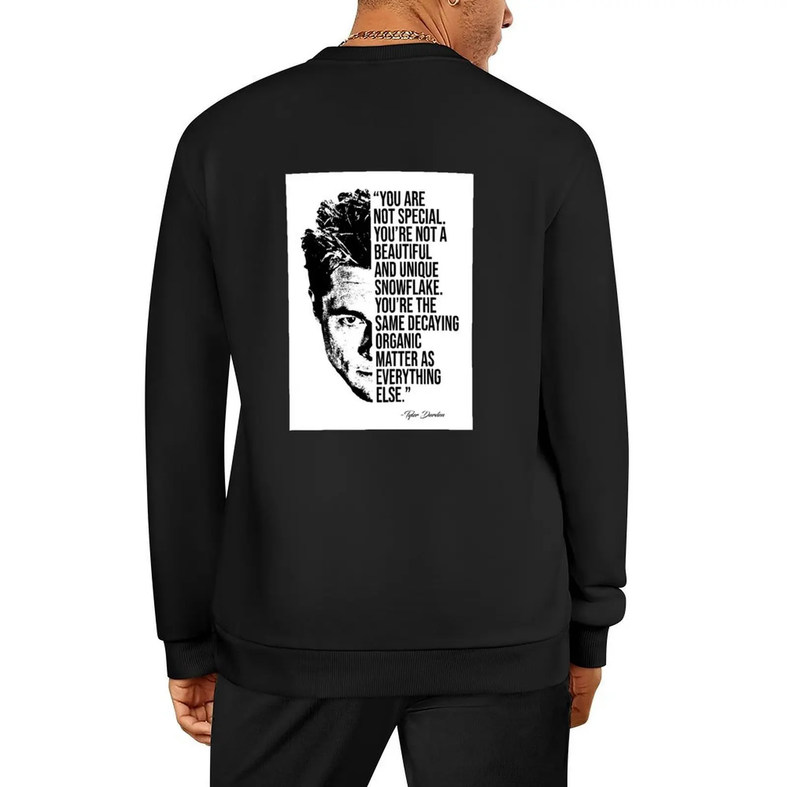 

Tyler Durden quotes, quote Pullover men's clothing tracksuits blouse korean autumn clothes oversize sweatshirt