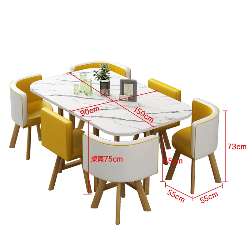 luxury wooden modern full wood marble dining table set 6 seater tables with chair living room restaurant furniture sets chairs