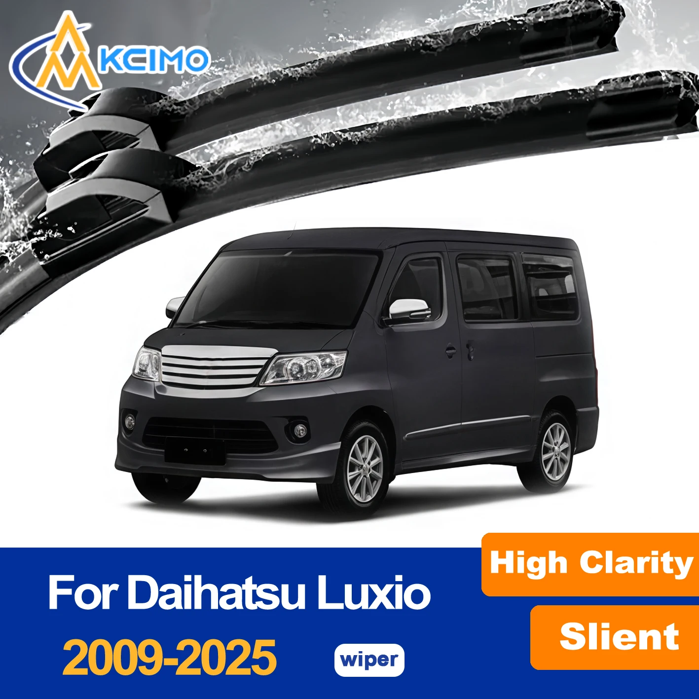 

2PCS Windshield Wiper Blades Set For Daihatsu Luxio S400 2009-2025 - Front Pair All Weather Rubber​ Wipers