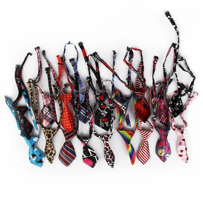 Adjustable Colorful Pet Dog Cat Neck Scarf Tie Bowtie Necktie Pet Dog Ties Cat Neckties Pet Dog Collar Decoration