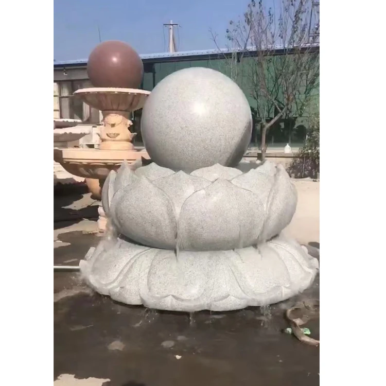 

Дешевый фонтан с шариками-качающейся сферы серого гранита