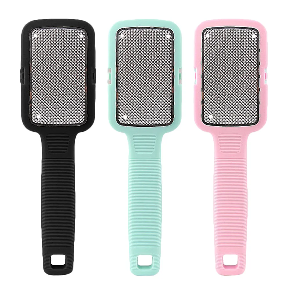 

3Pcs Stainless Steel Foot File for Feet Calluses Remover Pedicure Tool Dead Skin Scrubber with Portable Cover Pedicure Feet File
