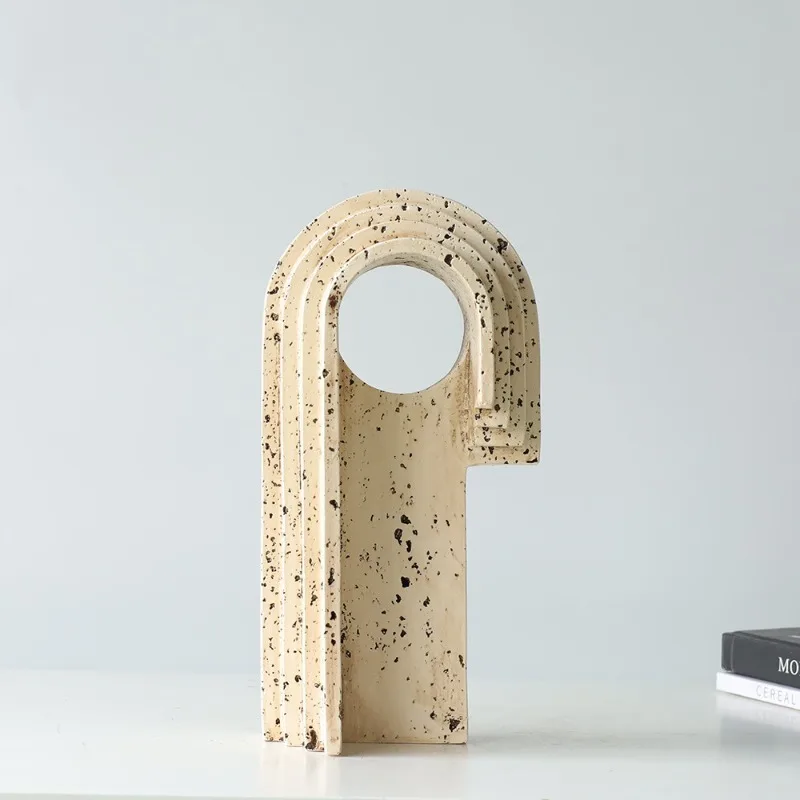 

Abstract Entrance Hall Ornaments Imitation Cave Stone Living Room Ornaments Modern Luxurious Bedroom Art Home Decoration