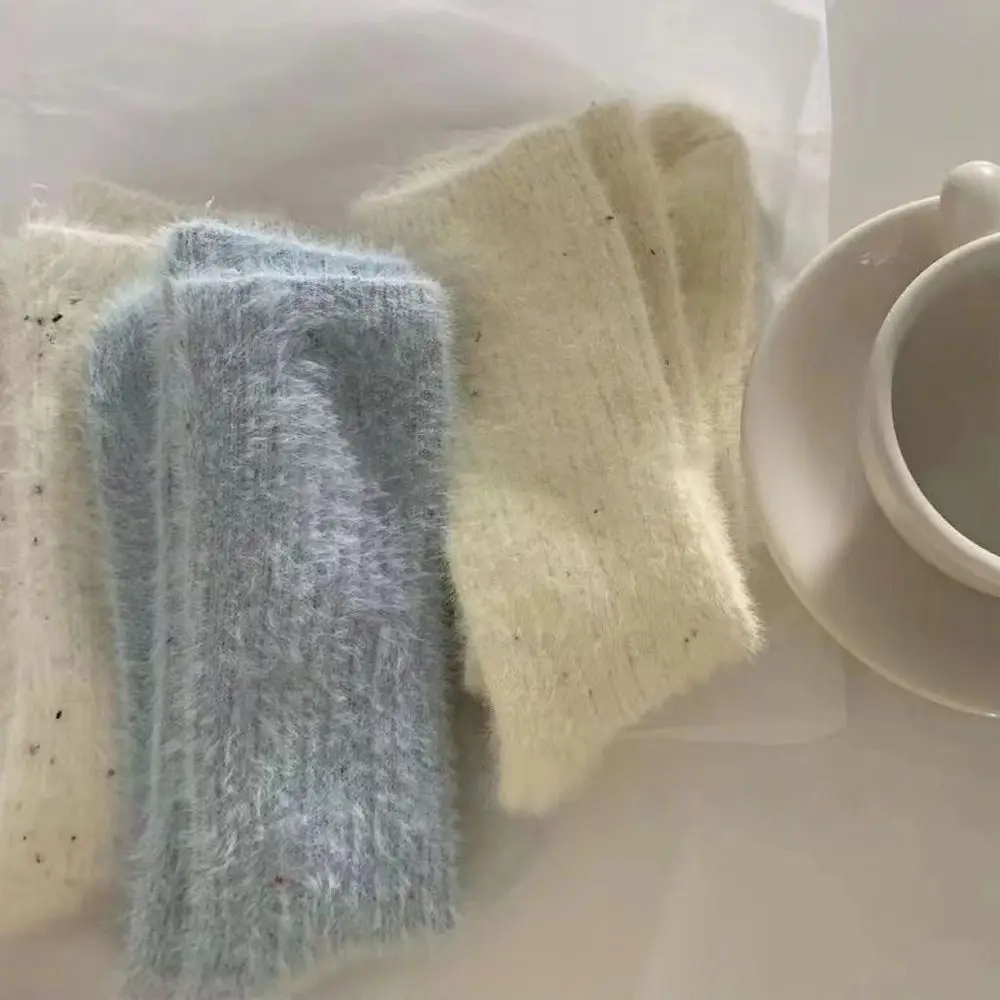 

Comfortable Winter Mink Velvet Socks Sweet Soft Thicken Socks Cosy Warm Fluffy Socks for Women