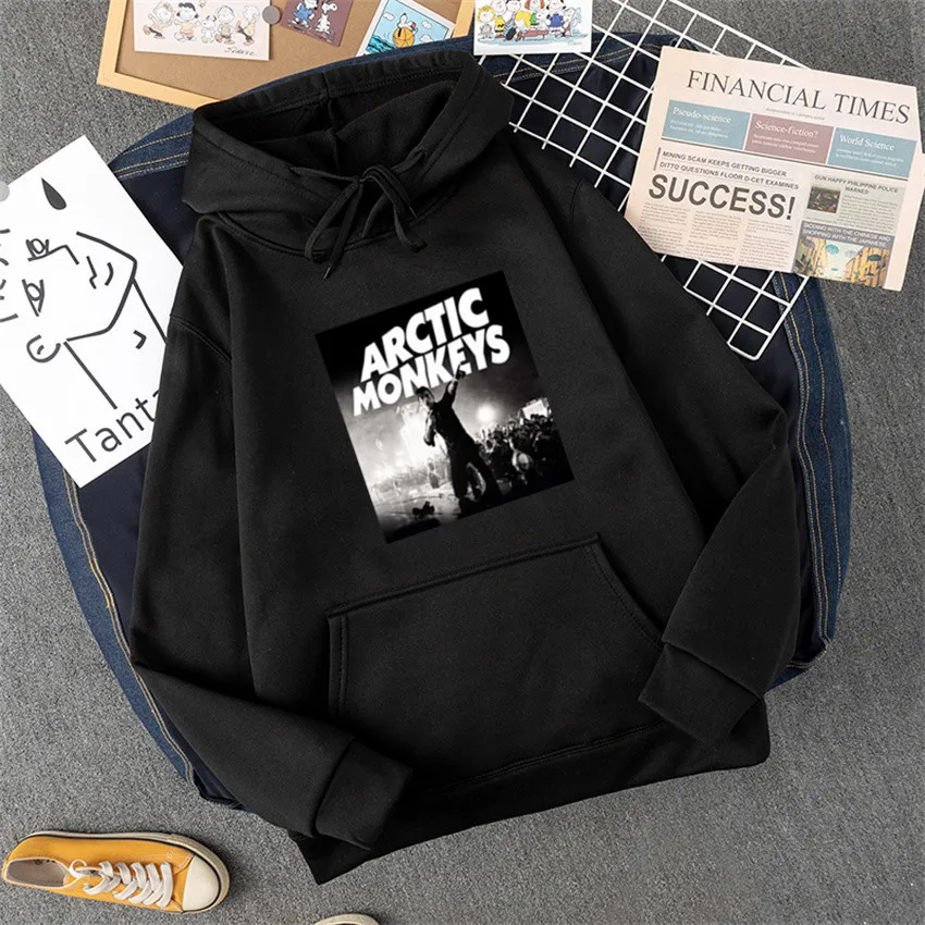 Arctic Monkeys The NBHD Neighborhood Hoodie Funny Cartoon Graphic Sweatshirts for Mens Casual Harajuku Couple Hoody Moletom Male