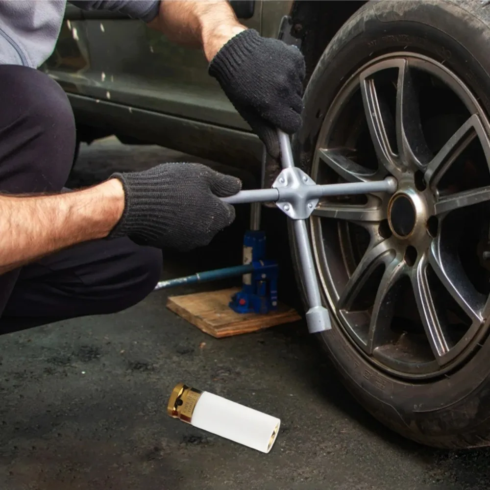 17/19/21/22 مللي متر عرافة المقبس هوائي وجع الإطارات المسمار المقبس 1/2 بوصة محرك عجلة حامي تأثير المقبس السيارات التفكيك