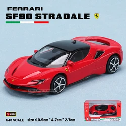 Bburago 1:43 Ferrari full series Purosangue sp2 488GTB 250GTO SF90 ROMA alloy luxury car die-casting car model toy gift