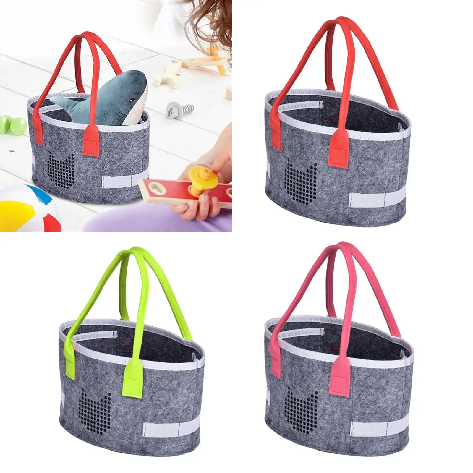 

Audio Player Carrying Bag Handbag Felt Tote Bag for Men Women Outdoor Picnic