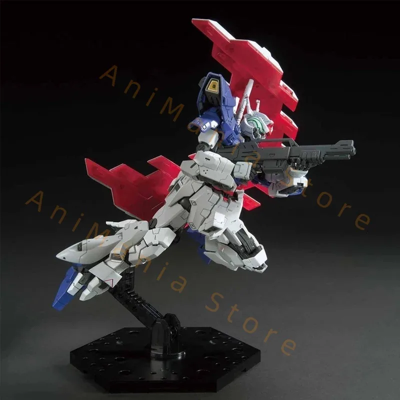 Bandai oryginalna oryginalna figurka Gundam zestaw modeli do składania HGUC 1/144 AMS-123X-X Moon Gundam kolekcja Model postaci zabawki dla dzieci prezenty