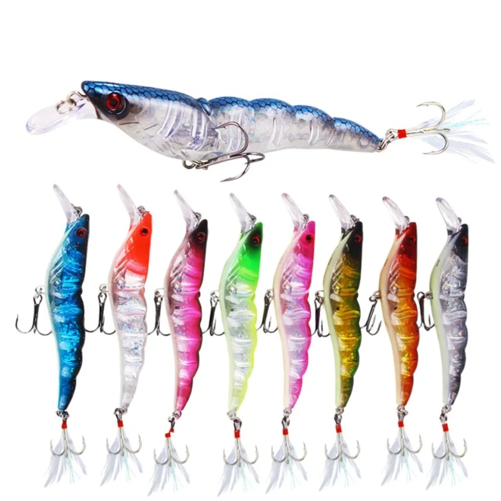 

Hard Bait 13.6g 9.5cm Shrimps Lures Simulated Far Throw Fishing Lure Bait Artificial Sink Minnow Lure Sea Fishing