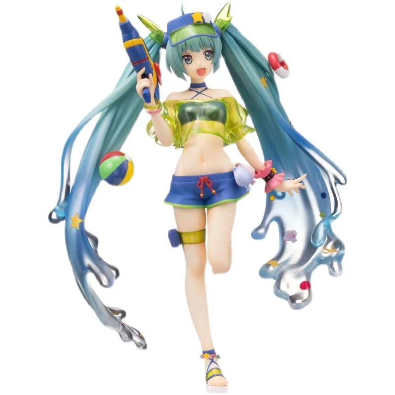 

Sega Spm Vocaloid Hatsune Miku летняя водяная пушка 21 см абсолютно новые оригинальные Аниме фигурки героев Коллекционная модель