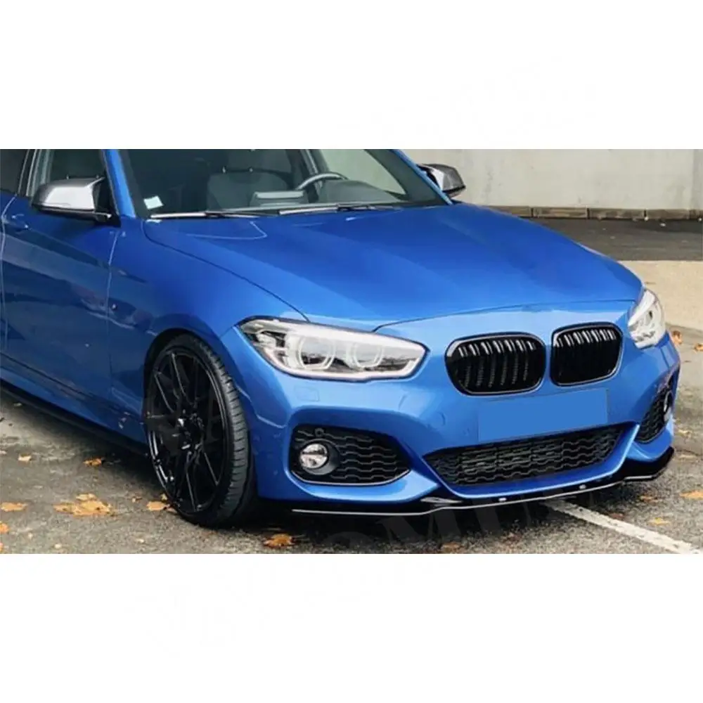 

Спойлер-накладка на бампер VACOMUL Carbon Look для BMW 1 серии F20 F21 M135 M140i M Sport 2015~2019, глянцевый черный, 3 шт.