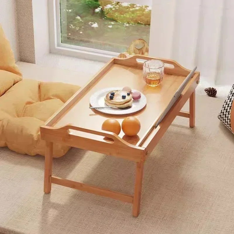 table-de-petit-dejeuner-en-bambou-chambre-a-coucher-bureau-d'ordinateur-pliable-lit-table-pour-ordinateur-portable-table-pour-tablette-bureau-d'etude-pour-enfants