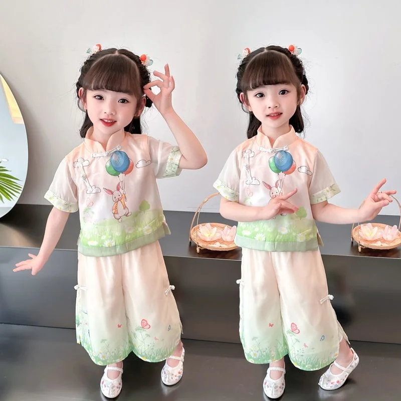 

Летняя одежда этнического происхождения для дочери Новинка 2023 детская модная и зарубежная одежда Экзотический стиль