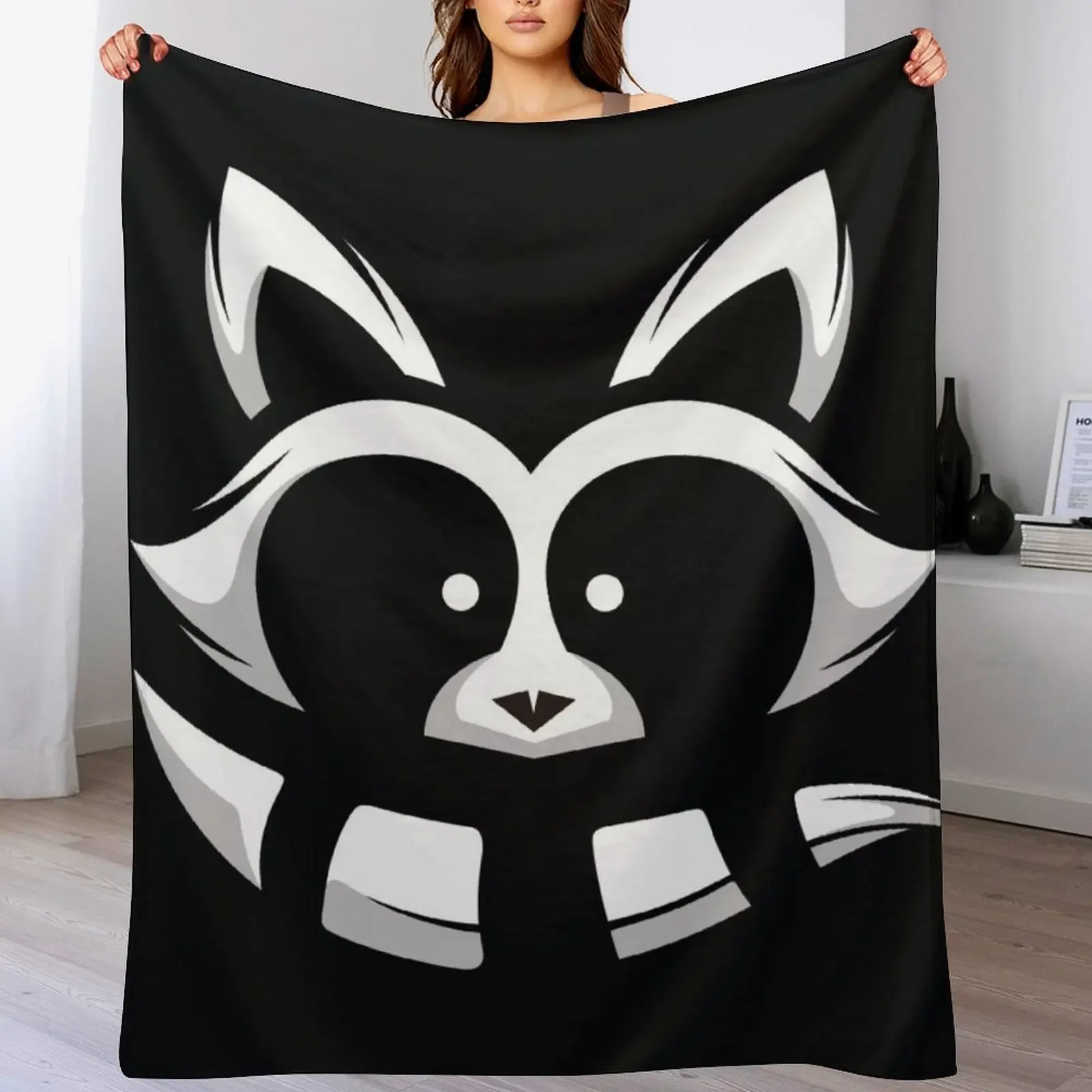 

Racoon Throw Blanket Soft Plush Plaid blankets and throws Luxury Thicken heavy to sleep Blankets
