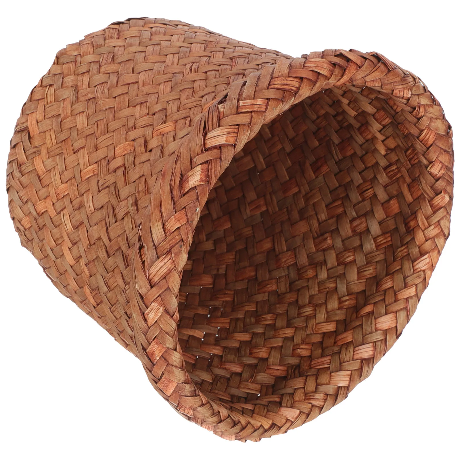 

Stylish Woven Waste Basket Simple Elegant Appearance for Household Decor Multi-Scene Use Convenient Floor Trash Can Home Supply