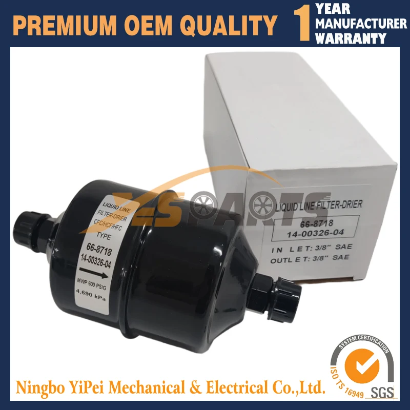 

Receiver Drier 66-8718 14-00326-04 for Carrier Xarios 300 350 200 150 Zephyr 20 30 V-Series for Thermo King C-190 C-200 C-300