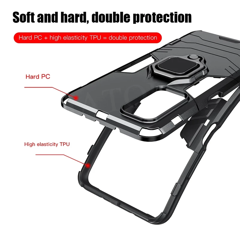 สำหรับ Xiaomi Redmi K40 Gaming Magnetic Ring Stand Holder กันชนกันกระแทกเกราะ Redmi K40 Gaming Edition