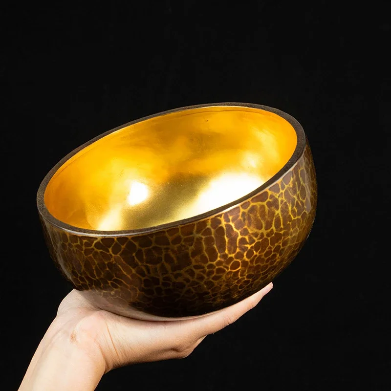 Set of Unique Copper Singing Bowls and Plates - Perfect for Meditation and Zen- Ideal Gift for Loved Ones