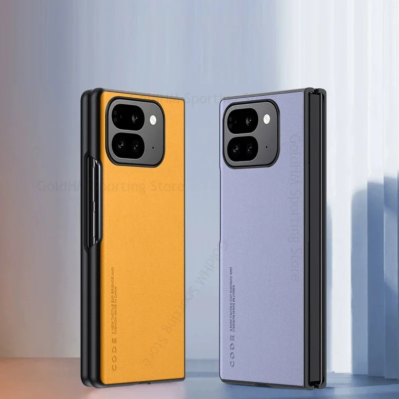 حافظة لهاتف جوجل بيكسل 10 برو قابلة للطي من جلد البولي يوريثان حافظة صعبة مضادة للصدمات بكسل 10 برو قابلة للطي GM66V غطاء حماية كامل للكمبيوتر الصلب #2