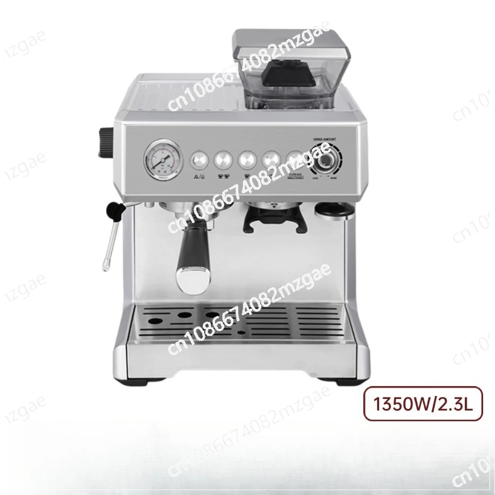 

Three-in-one concentrating belt grinding machine Semi-automatic household commercial belt grinding bean coffee machine