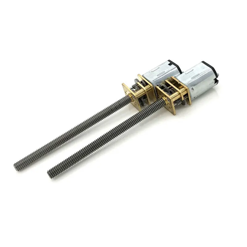 1 SZTUK GA12-N20-M4*55 Mikromotor z przekładnią metalową DC 3V 6V 12V z przedłużonym wałem gwintowanym Silniki DC 200RPM 300RPM 600RPM — zdjęcie 3