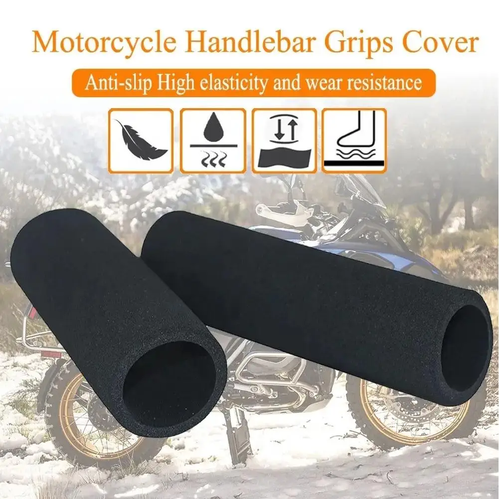 Capa do guidão da motocicleta, antiderrapante e resistente ao desgaste, Eva Foam Sleeve, alça de bicicleta, L0d6, 1 par