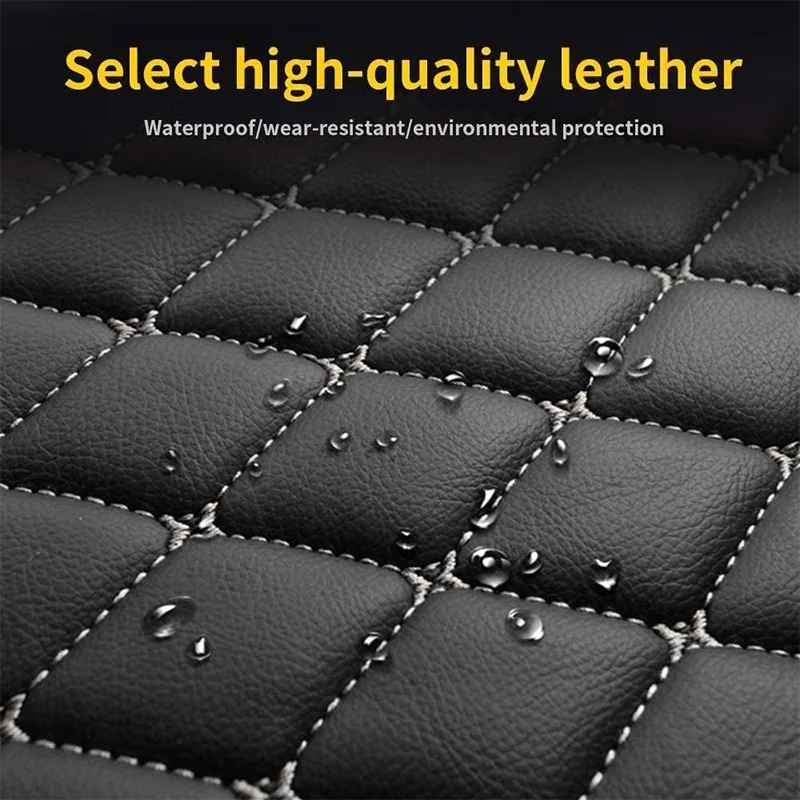 Custom Car Floor Mats for Geely Geometry C 2020-2022 Year Eco-friendly Leather Car Accessories Interior Details