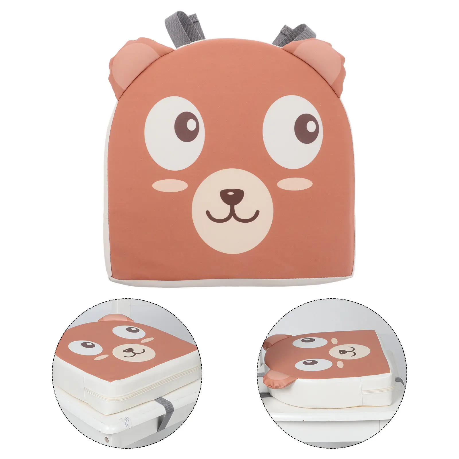 

Toddler Booster Seat for Dining Table Adorable Cartoon Theme Thick Firm Cushion Versatile Use from Toddler to Elementary Sturdy
