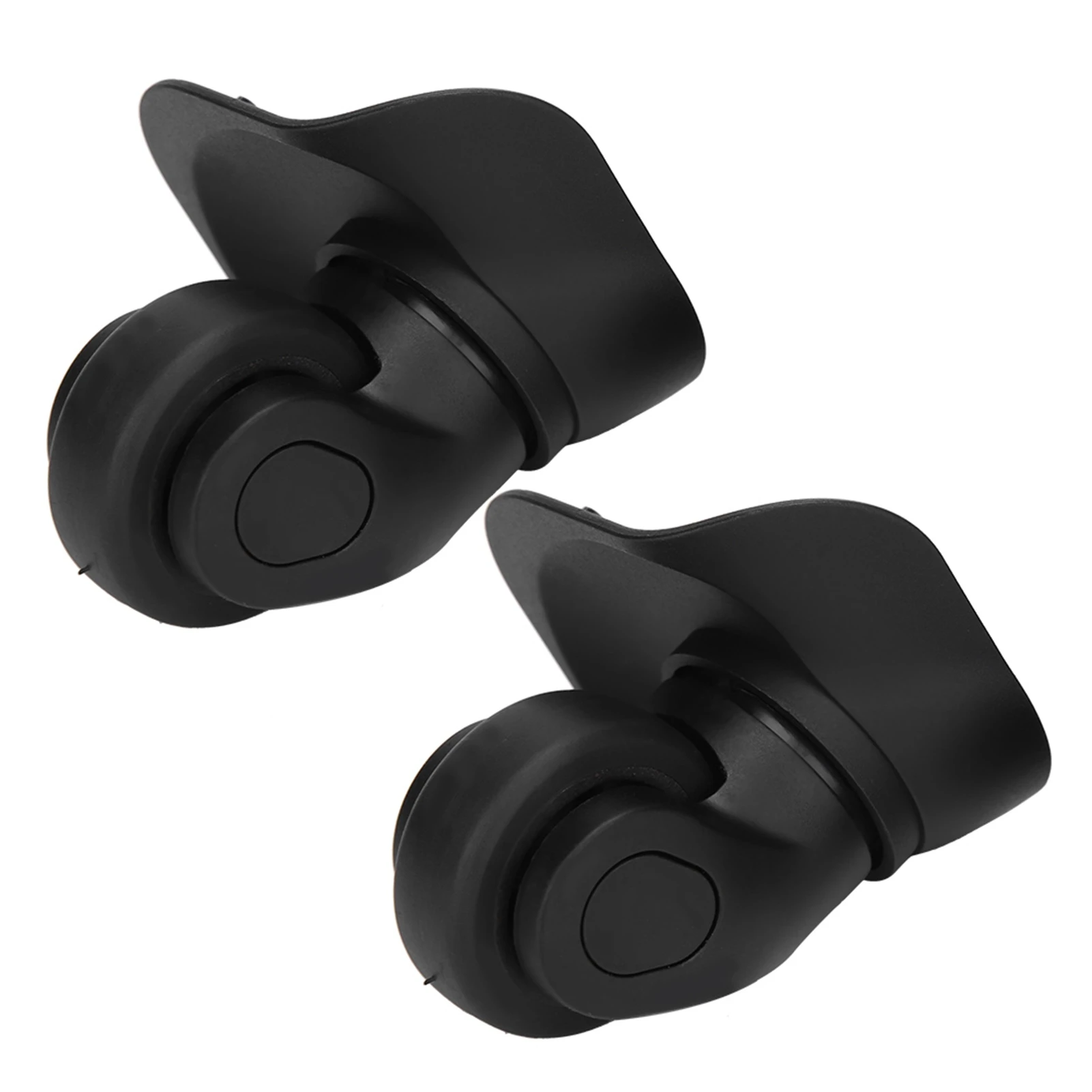 A Pair Black Suitcase Mute Single Row Wheel Luggage Replacement Outdoor Supplies