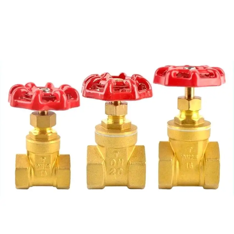 1Pcs Female Thread Brass Gate Valve 1/2