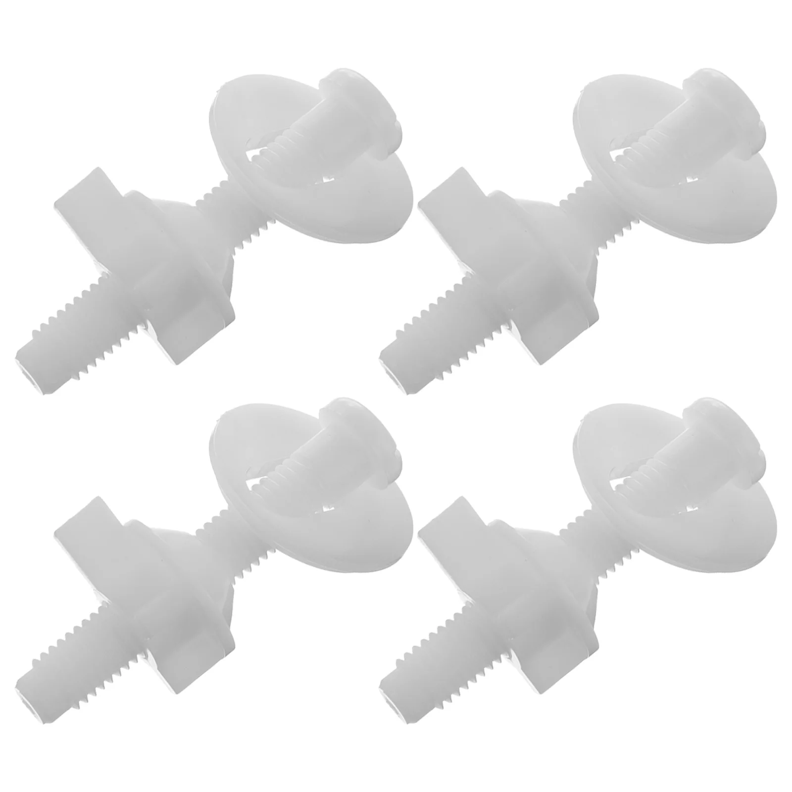 

4Pcs White Toilet Seat Cover Bolts Universal Fixing Screws for Home Hotel Toilet Seat Fixing Replacement Accessories