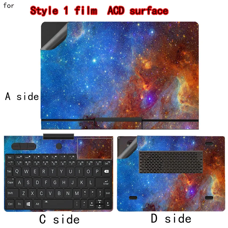 Maßgeschneiderte Hautfolie für GPD Pocket 4/Pocket 3 Laptop für GPD Win Mini 7 2023, 2024, 2025, kein Schnitt, Vinyl-Aufkleber-Schutzfolie