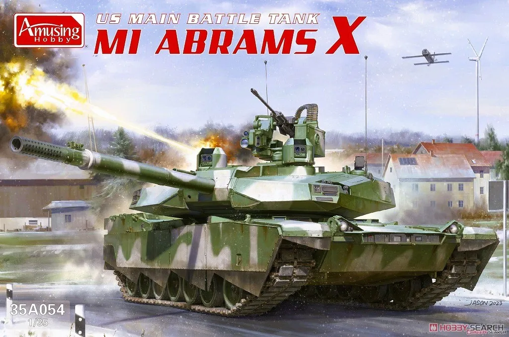 Amusing 35A054 1:35 Scale US Main Battle Tank M1 Abrams X Vehicle  Plastic Assembly Model Building Kit
