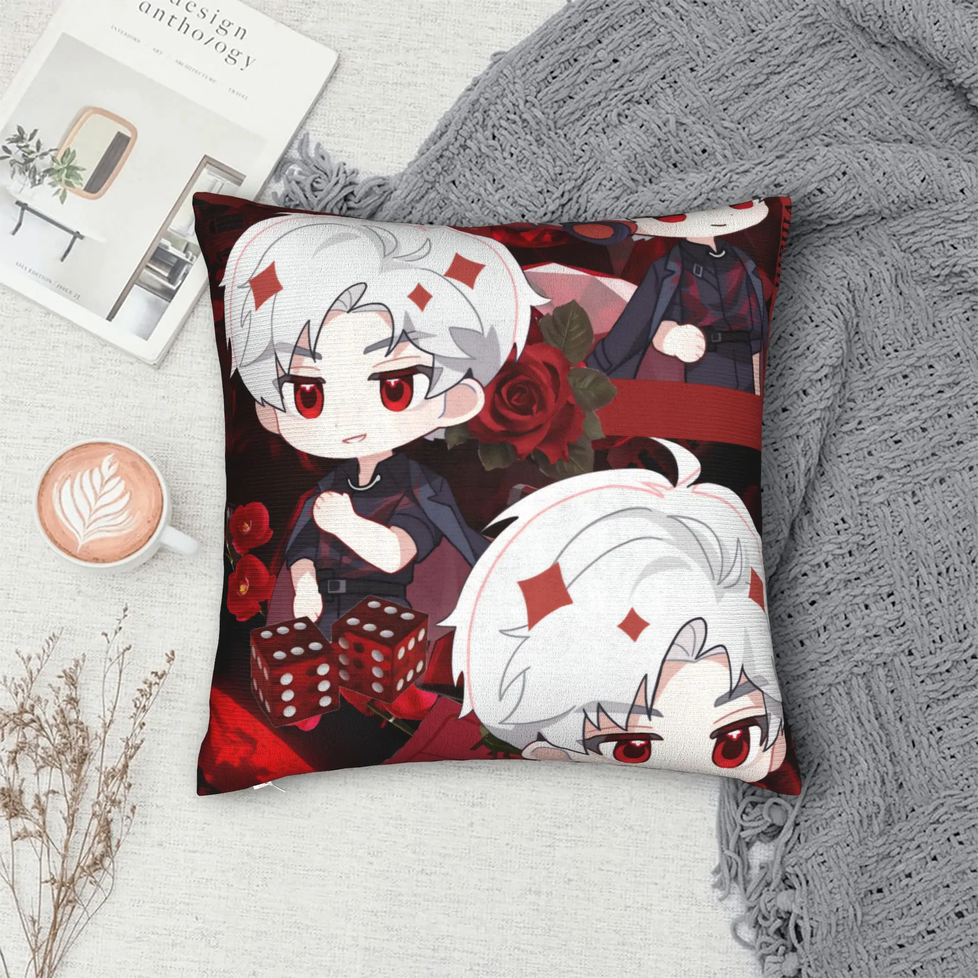 COOL V-Valko L-Love and Deepspace Pillowcases  Kawaii Pillow Case For Sofa Home Decor Design Pillow Cover