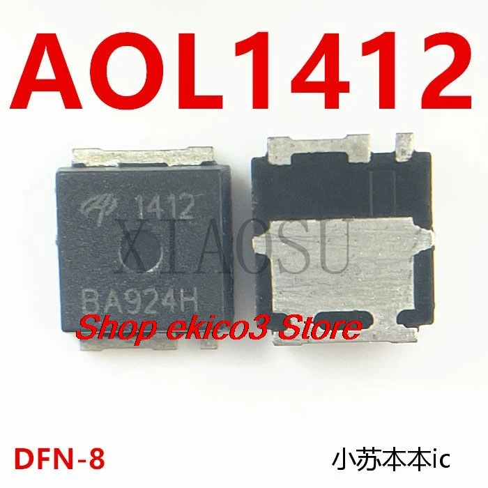 10 piezas, completamente nuevas en stock, AOL1412 AO1412 1412 DFN-8 MOS, circuito integrado electrónico