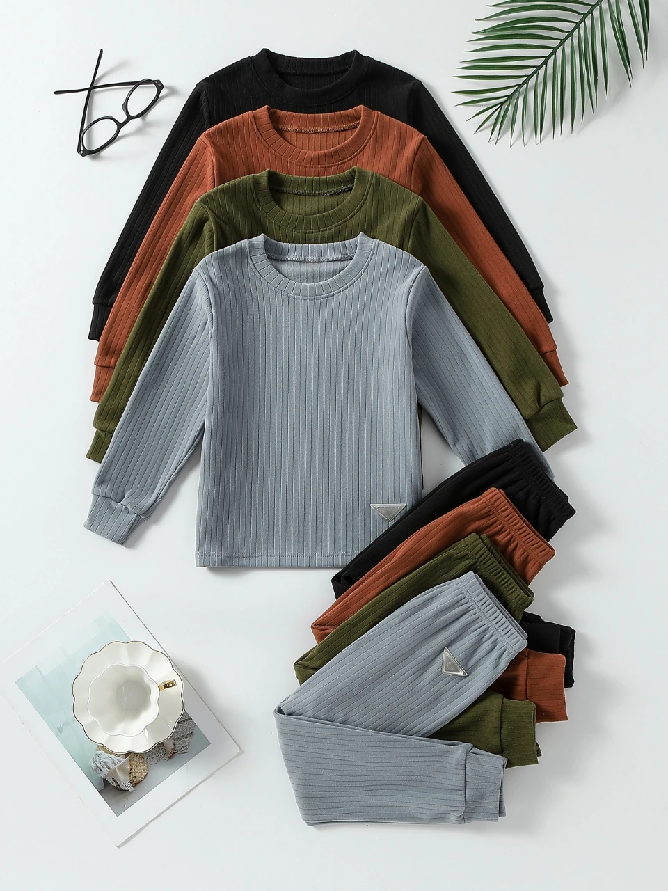 2-pecas-outono-inverno-criancas-cor-solida-pit-stripe-terno-quente-para-meninos-e-meninas-esportes-casuais-manga-comprida-topo-calcas-soltas